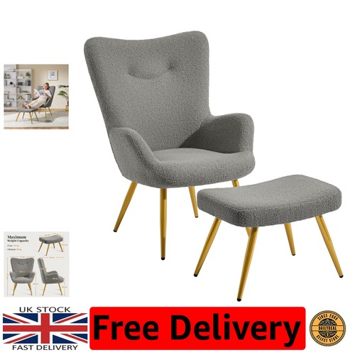 High back boucle - boucle, armchair