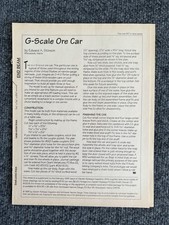 G Scale Ore Car Plan Set #17