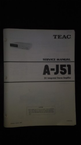 Teac j51 service - teac,