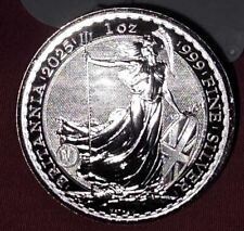 The Royal Mint Britannia 2025 1oz 0.999 Silver Bullion Coin King Charles III