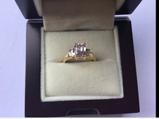 Beautiful ‘Iliana’ 1.80ct ‘Martha Rocha’ Kunzite 18K Y Gold Ring with Diamonds.