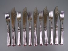 Victorian Fish Cutlery Set by