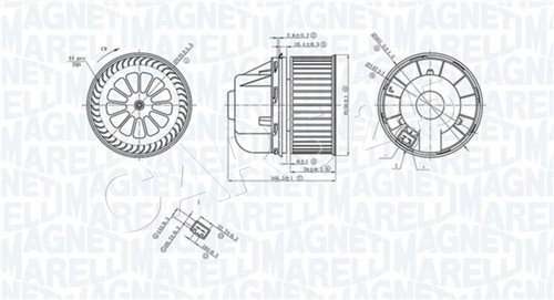 Interior blower marelli - marelli, fits