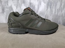 Mens Adidas ZX Flux Torsion Trainers Size UK 11 Dark Green VGC