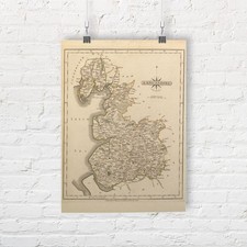Map of Lancashire, England