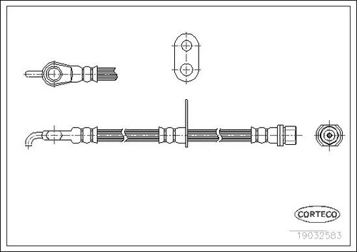 19032583 corteco brake hose - corteco,