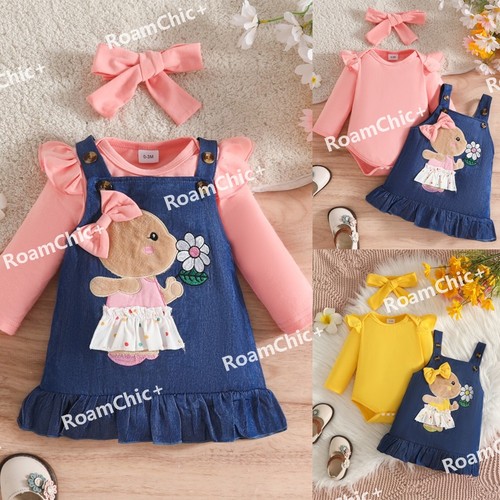 3pcs newborn baby girls - baby, frill