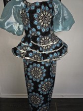 African Dress For Women Vetement Dashiki Ankara Fabric Come With Scaff