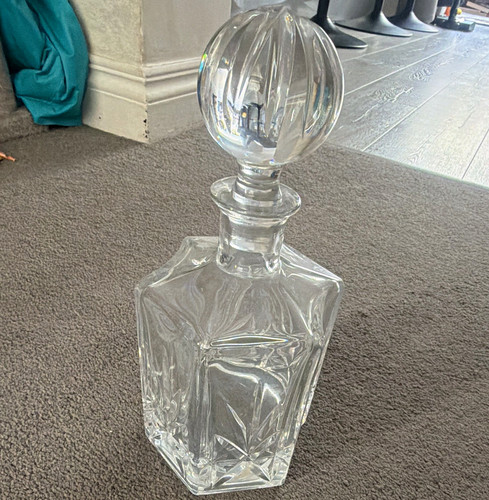 Cut glass decanter clear - decanter, 1l