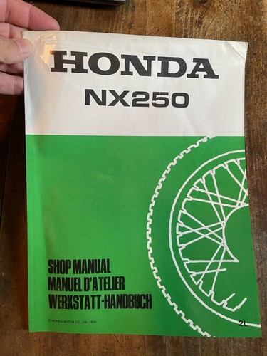 Honda 250 shop manual - shop,