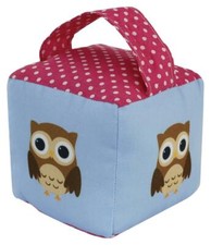 Fabric door stop owl design - fabric,