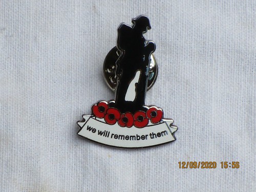 Remembrance pin badge ww1 - remembrance, badge,