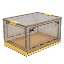 Folding Storage Collapsible Box Clothes Organizer Stackable Container w/Wheels