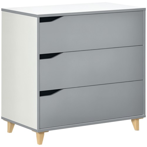 Homcom chest drawers 3 - chest, drawers,