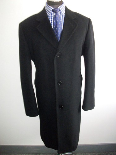 Wool cashmere crombie overcoat - cashmere,
