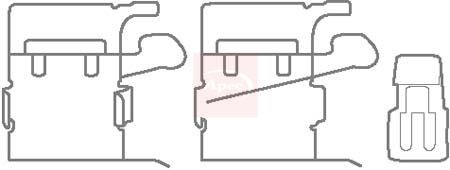 Disc brake pad - accessory, kit