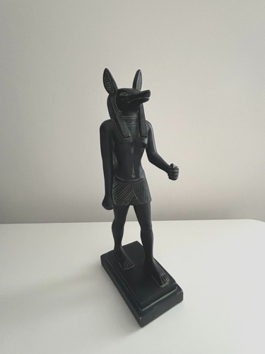 Egyptian anubis statue - anubis, black