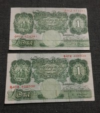 One pound notes lot8 - 2x,