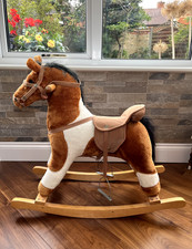 Plush Rocking Horse toy  with sound effect for babies & toddlers  