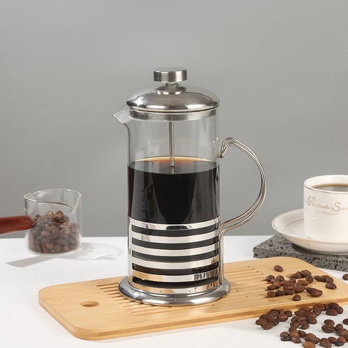 Glass cafetiere coffee press - glass,