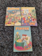 1970s Vintage Pippin Annuals X 3  Fair Condition  Sooty Andy Pandy Etc,