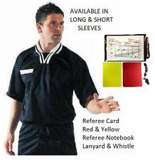 Soccer Football Referee Kit Full Set Shirt & Shorts Score Pocket Set Sportswear