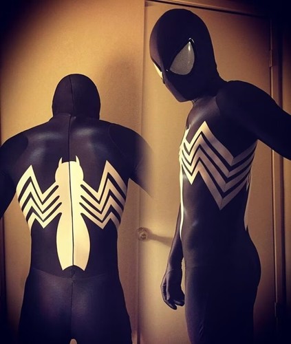 Black venom jumpsuit symbiote - jumpsuit,
