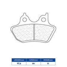 Rear Brake Pads Sintered HD