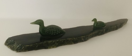 Nephrite jade ornament - jade, two