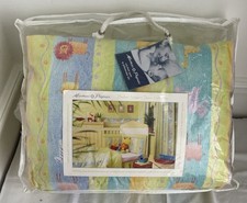 Mamas & Papas-Cotbed Quilt & Pillowcase & Valance-Zoofari  Unisex Design Bright