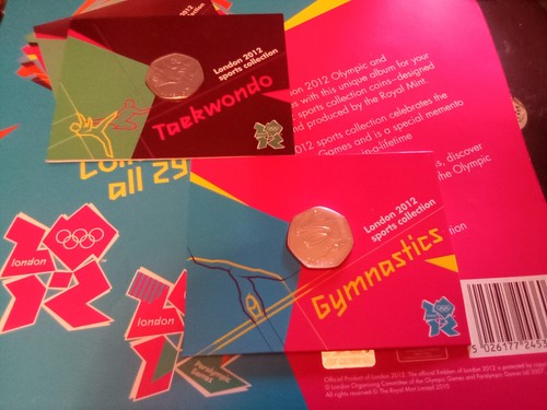 50p coins olympic taekwondo - 2,