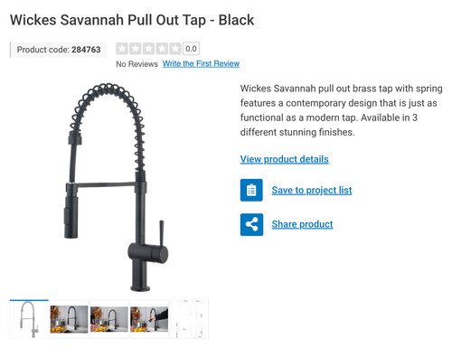 Wickes savannah matt - savannah, black