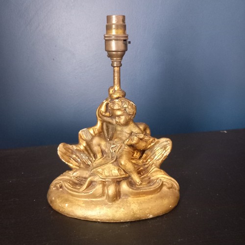Vintage italian plaster lamp - italian,