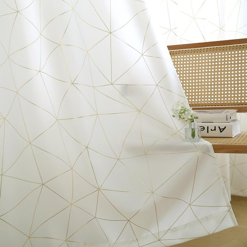 Gold geometric line grommet - line,
