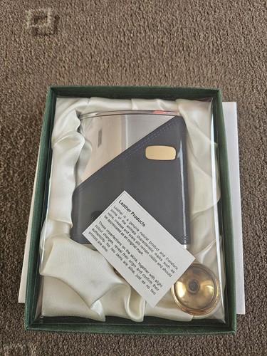 Leather hip flask - leather,