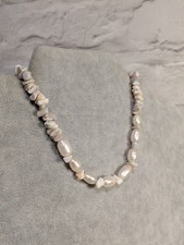 Real baroque pearl necklace