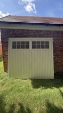 Garador 7670 Salisbury White Canopy Framed Garage Door  RAL9016