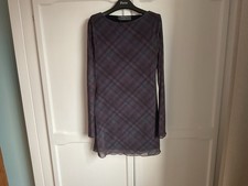 Primark Purple Tartan Dress 8