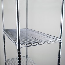 4 Shelf Chrome Wire Shelving