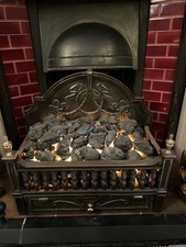 Cast Iron Electric Fan Heater Fire Coal Effect