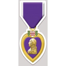 2 Inch High Purple Heart Medal