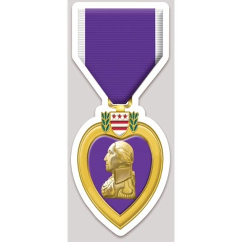 Inch high purple heart medal - 2,