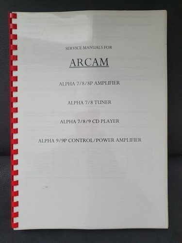 Arcam alpha 9 9p - alpha, 7/8/8p/9/9p