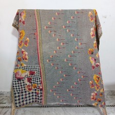 Handmade vintage kantha quilt - kantha,