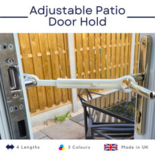 Easy Adjustable Door Hold - French Patio Door Cabin hook at 4 lengths