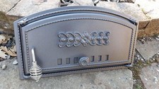 Cast Iron pizza oven door |
