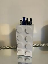 brick style vase compatible with Lego Botanicals flowers, brushes, kitchen tools