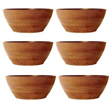 14" Round Brown Plastic