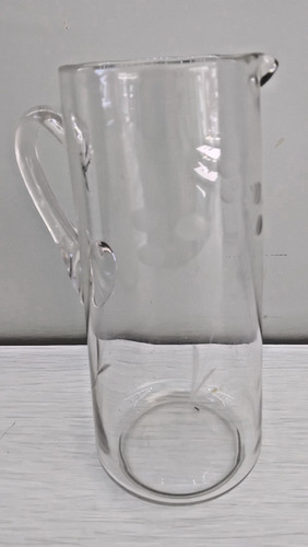 Vintage etched glass water - vintage,