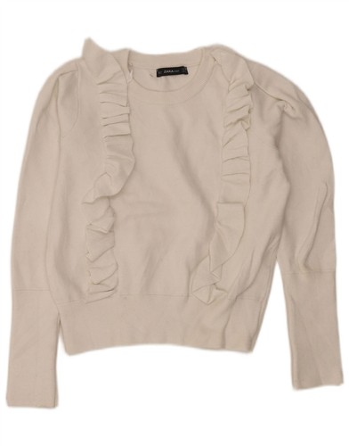 Zara womens crop ruffle - crop,